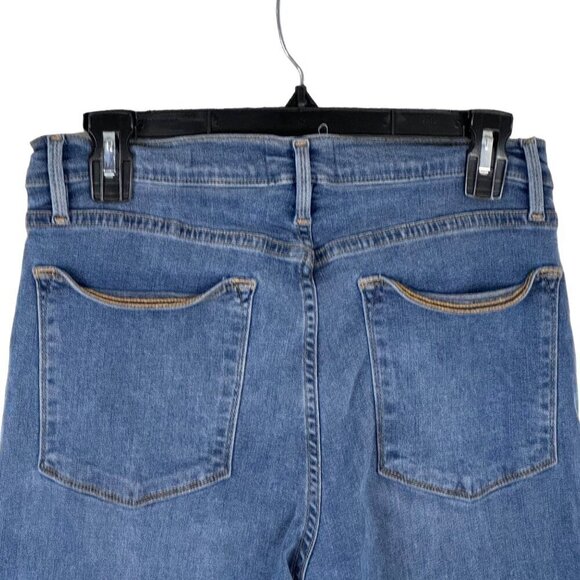 Frame Le High Straight Blue Jeans Denim Casual Raw Hem Stretch Women's Sz 30 GUC - Picture 3 of 9